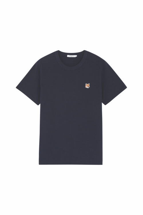 MAISON KITSUNE Fox Head Patch Classic Tee-Shirt Marine