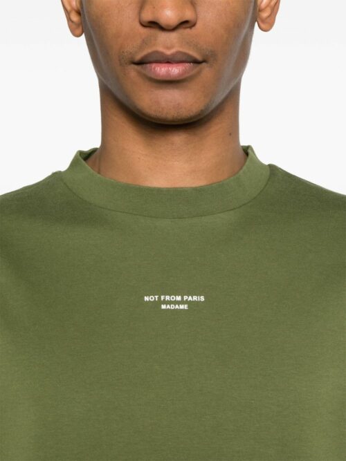 DRÔLE DE MONSIEUR Le T-shirt Classique NFPM Kaki – Image 5