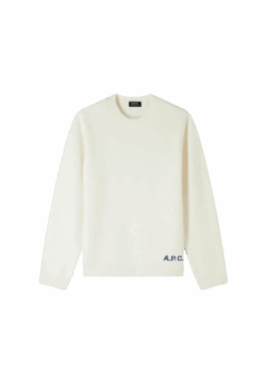A.P.C. Pull Col Rond Ecru