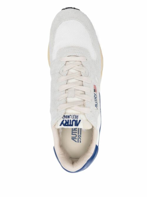 AUTRY - Reelwind Nylon/Suede Porcelaine/bleu – Image 4