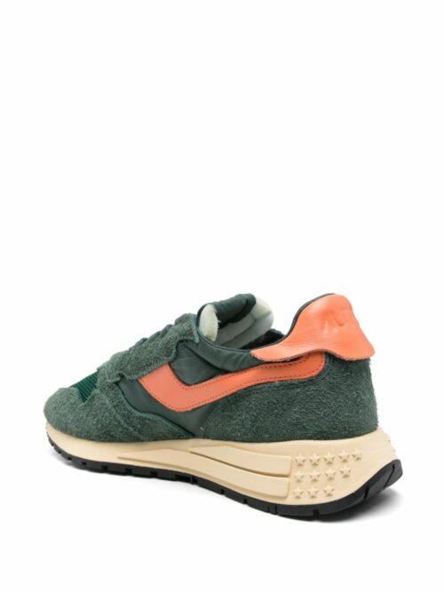 AUTRY - Reelwind Nylon/Suede Vert/Orange – Image 3