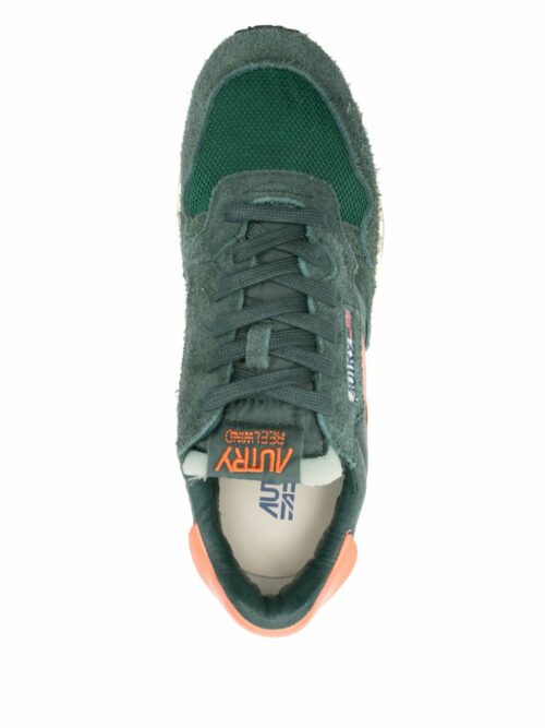 AUTRY - Reelwind Nylon/Suede Vert/Orange – Image 4