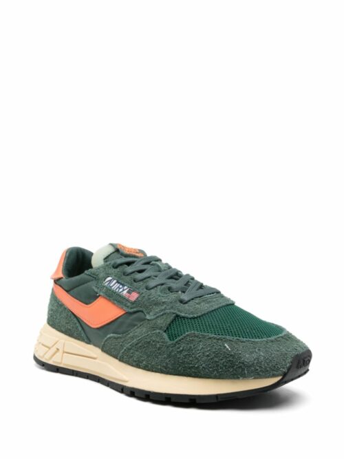 AUTRY - Reelwind Nylon/Suede Vert/Orange – Image 2