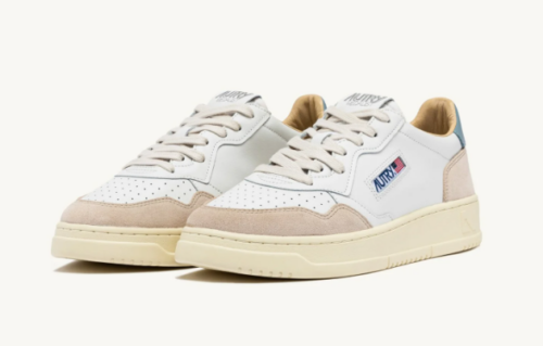 AUTRY - Medalist Low Suede White/Bleu Celeste – Image 2
