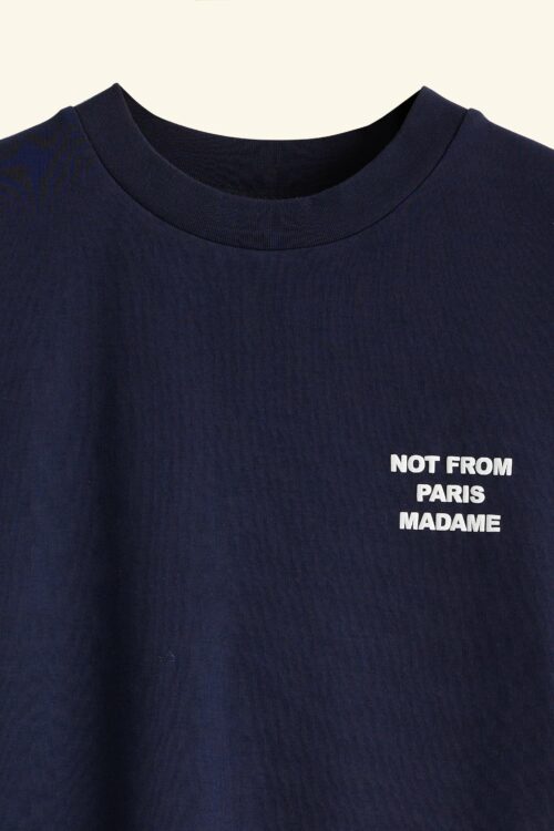 DRÔLE DE MONSIEUR Le T-shirt Slogan Navy – Image 3