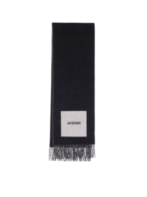 Jacquemus L'écharpe Rond Carré Noir
