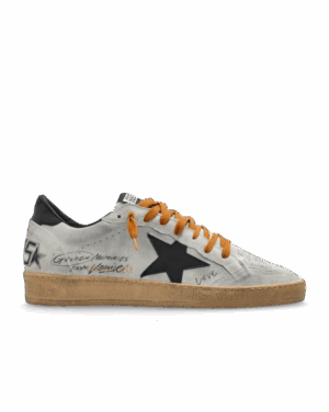 GOLDEN GOOSE - Ballstar Grise/Orange