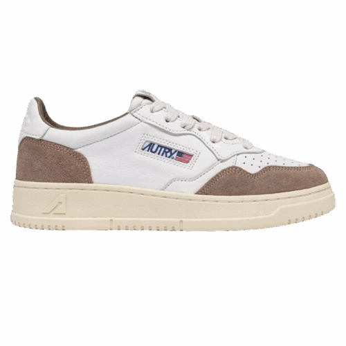 AUTRY-Medalist Low Goat - White/Tobaco
