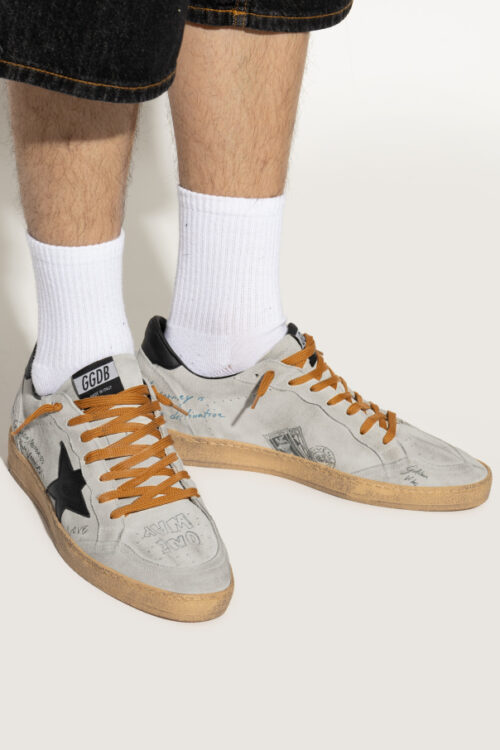 GOLDEN GOOSE - Ballstar Grise/Orange – Image 3