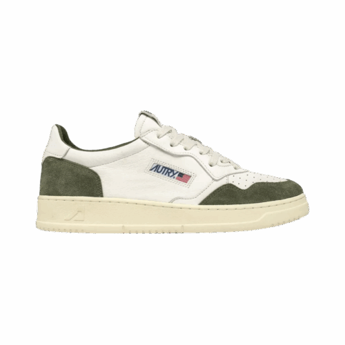 AUTRY-Medalist Low Goat - White/Militaire
