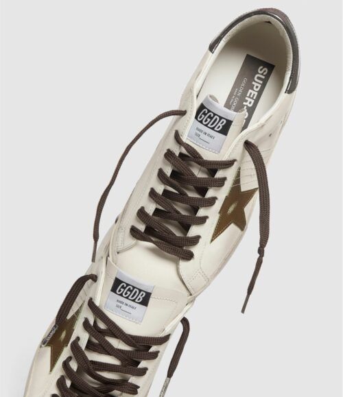 GOLDEN GOOSE - Superstar White/Kaki Antarcite – Image 2