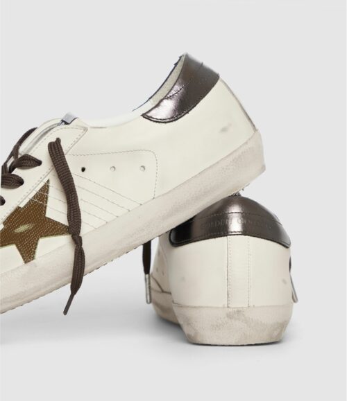 GOLDEN GOOSE - Superstar White/Kaki Antarcite – Image 3