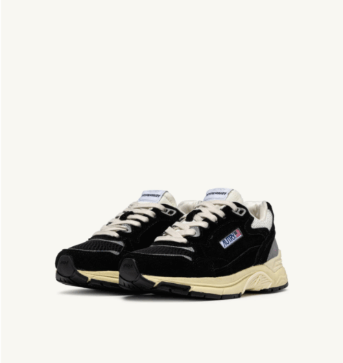 AUTRY- Hyperway Mesh et Daim Noir/Argent – Image 2
