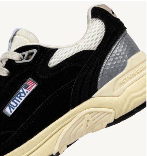 AUTRY- Hyperway Mesh et Daim Noir/Argent – Image 5
