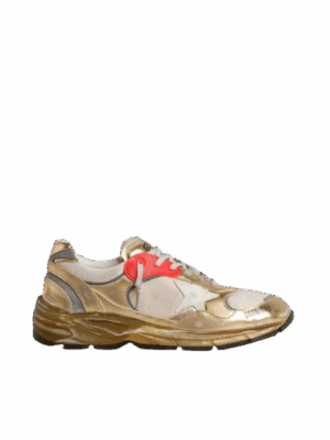 GOLDEN GOOSE-Running Dad Gold/Cream/Optic White