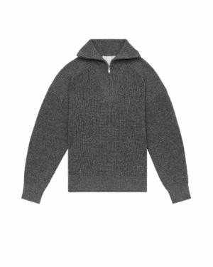 ISABEL MARANT - Pull Col Camionneur Benny Gris foncé