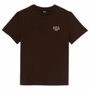 A.P.C. T-shirt Standard Rue Madame Marron/Ecru