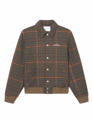 LES DEUX - Varsity Houndstooth Jacket Teak