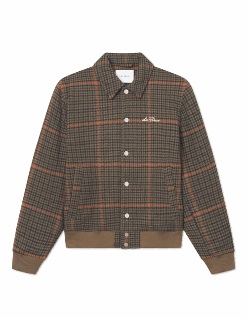 LES DEUX - Varsity Houndstooth Jacket Teak