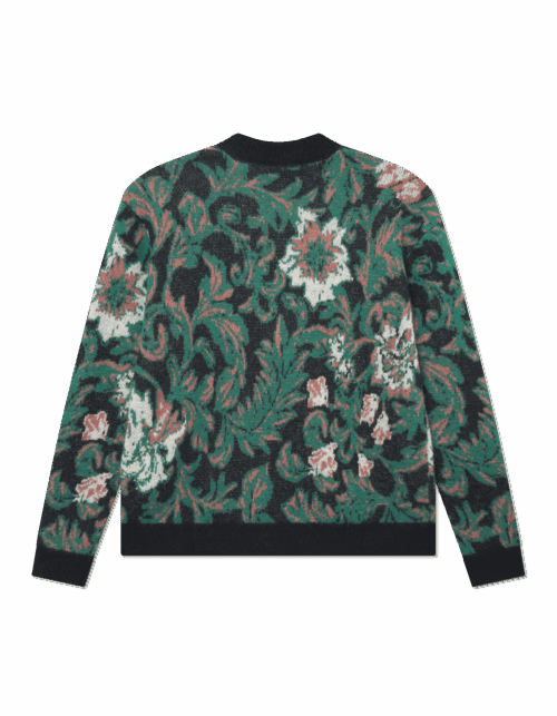 LES DEUX - Alex Jacquard Cardigan Knit Noir – Image 2