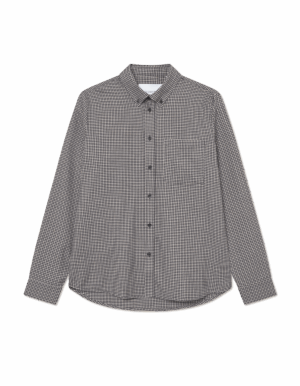 LES DEUX - Konrad Check Flannel Shirt Gargoyle