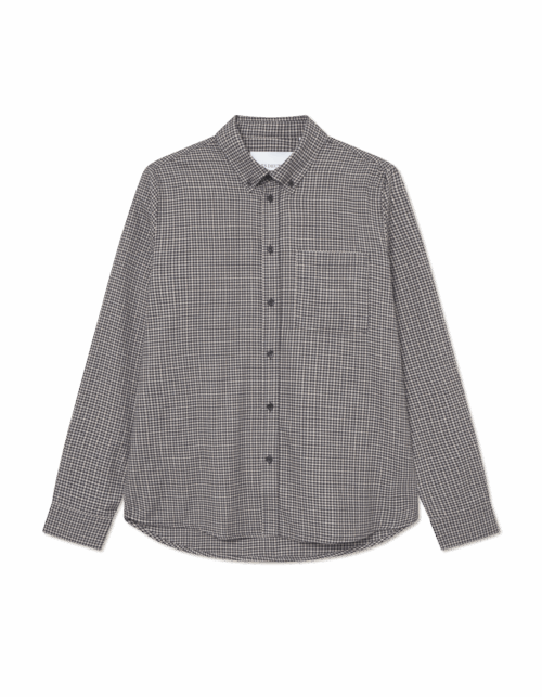 LES DEUX - Konrad Check Flannel Shirt Gargoyle