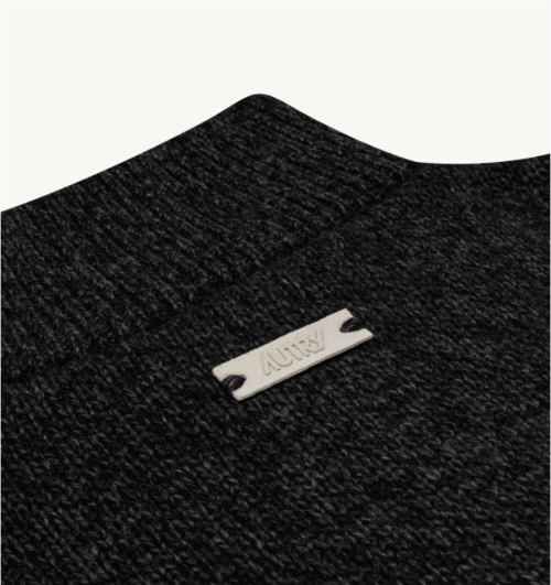 AUTRY - Pull Col Camionneur Noir – Image 3