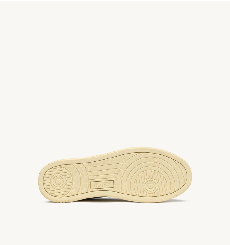 AUTRY-Medalist Low Cuir blanc et Daim Gray Green – Image 5