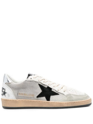 GOLDEN GOOSE- Ballstar White Light Silver Black