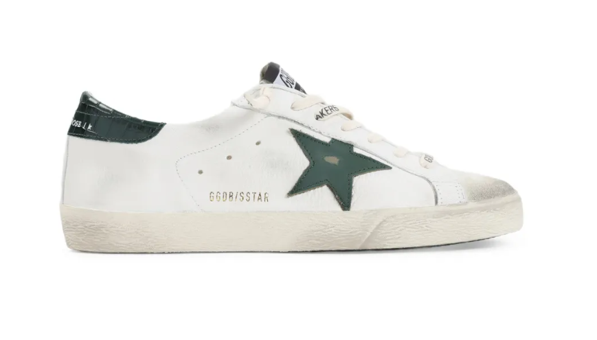 GOLDEN GOOSE - Superstar White Green