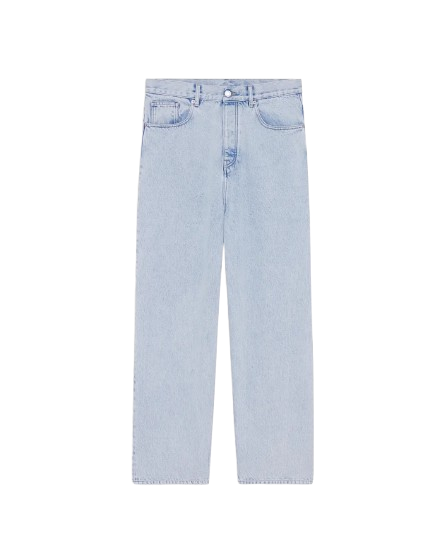 DRÔLE DE MONSIEUR - Le Jean Baggy Délavé Bleu