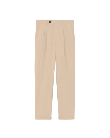 DRÔLE DE MONSIEUR Le Pantalon Cropped a Plis Coton