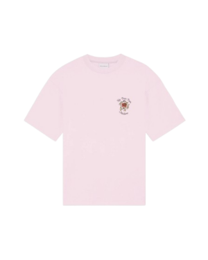 DRÔLE DE MONSIEUR Le T-shirt Slogan Rose Rose Claire