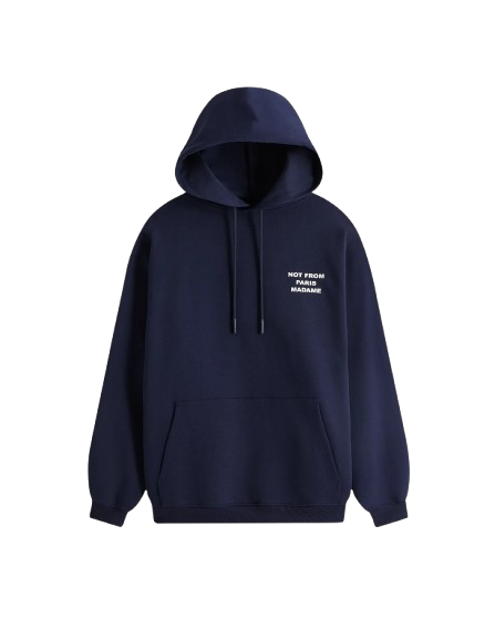 DRÔLE DE MONSIEUR Le Hoodie Slogan Navy