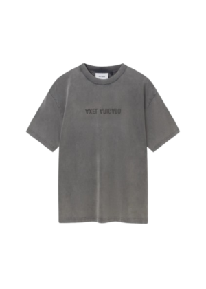 AXEL ARIGATO- Distort Washed T-Shirt Steal Grey