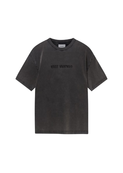AXEL ARIGATO- Distort Washed T-Shirt Black