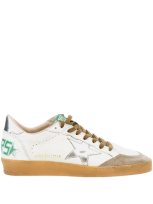 GOLDEN GOOSE- Ballstar White Beige Silver