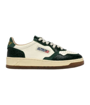 AUTRY-Medalist Low Leather Coprint Marshmallow Green