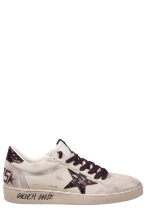 GOLDEN GOOSE- Ballstar CREAM/GREY/BEIGE/BURGUNDY