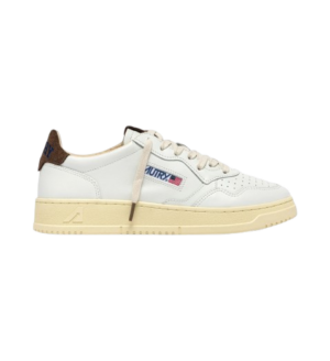 AUTRY-Medalist Low Leather Suede White Chocolate Chip