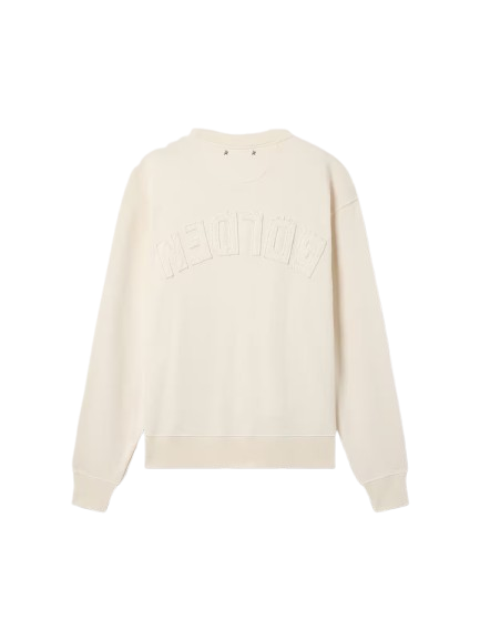 GOLDEN GOOSE - Sweat-shirt blanc vieilli – Image 2