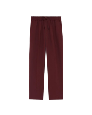 DRÔLE DE MONSIEUR Pantalon élastiqué Twill Bordeaux