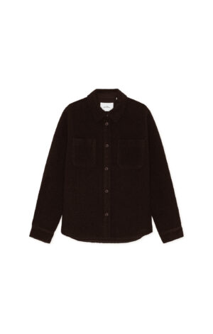 LES DEUX - Bouclé Overshirt Delicioso Brown