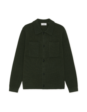 LES DEUX - Milano Knit Overshirt Rosin Green