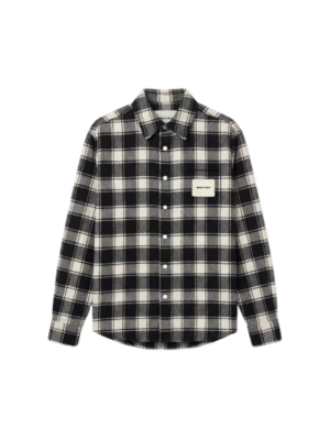BRAM'S FRUIT- Flanel Overshirt Black