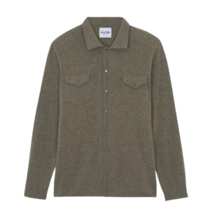 KUJTEN Chemise Julius kaki chiné