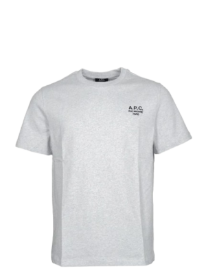 A.P.C. T-shirt Standard Rue Madame Gris Clair/Noir